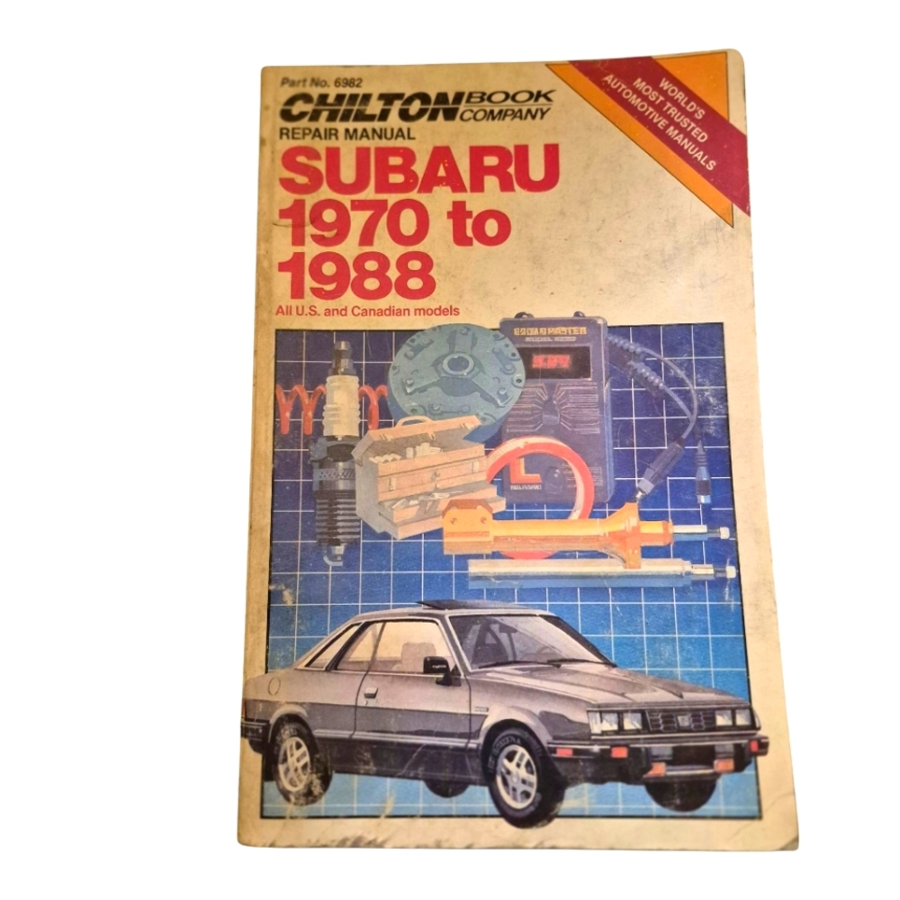 Chilton's Repair Manual Subaru 70-88 #6982 All U.S. Canadian Used